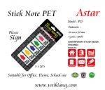 Astar P26 Stick Note PVC-Please Sign